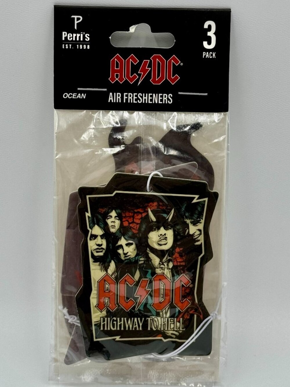 3 AC/DC Ocean Scented Car Air Fresheners